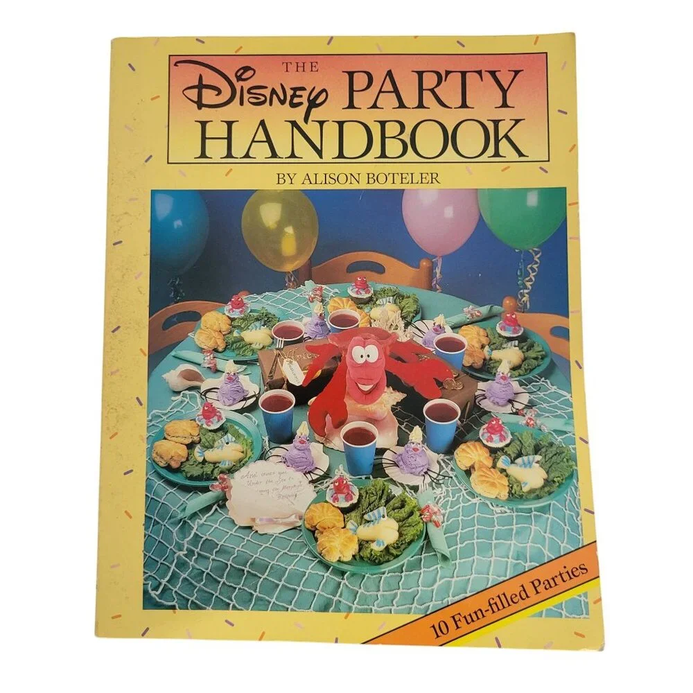 The Disney Party Handbook By Alison Boteler 1992 First Edition Paperback Vintage